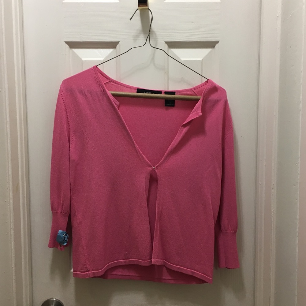 Bubble gum pink cardigan